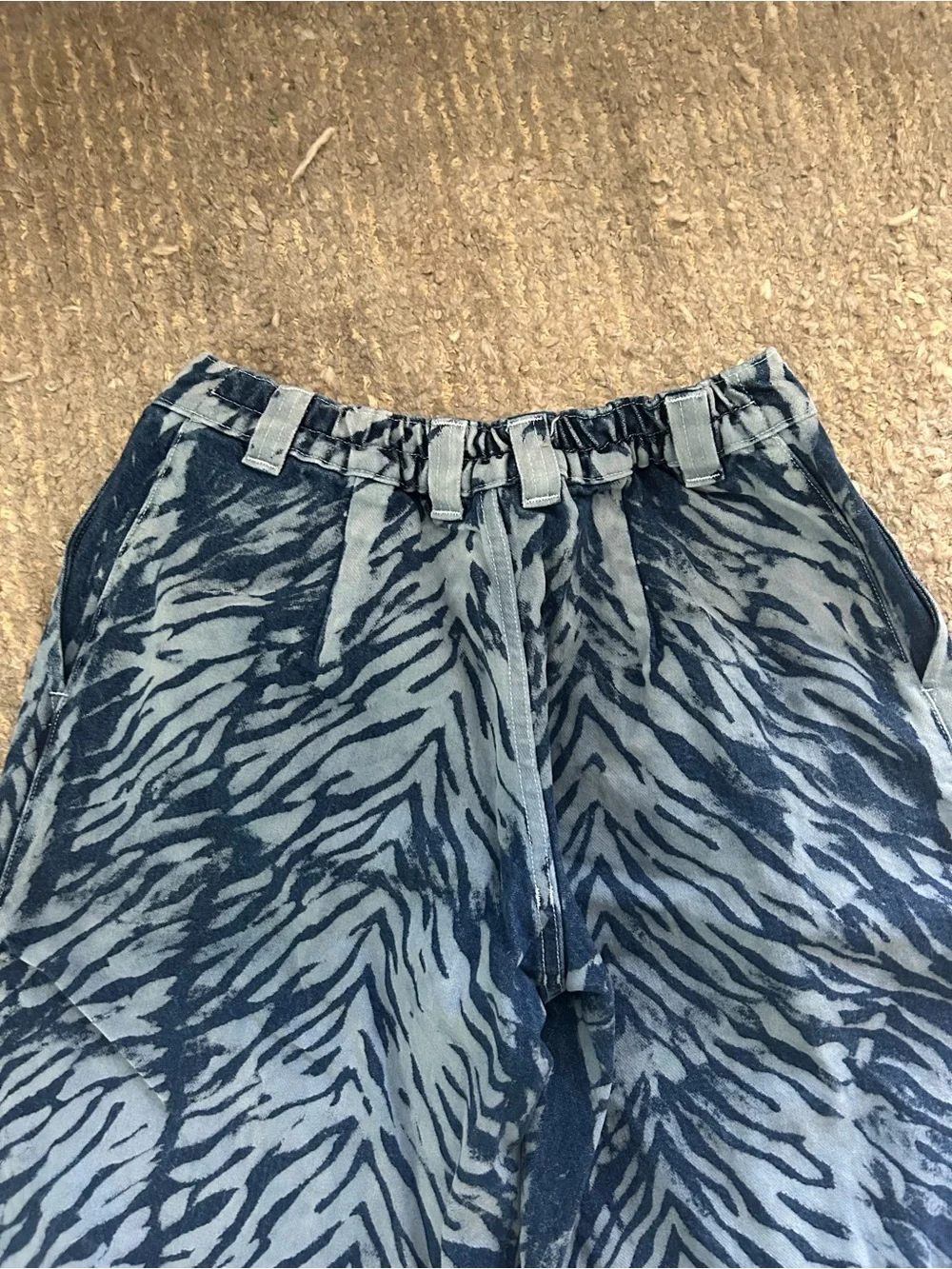 Big Bud Press Blue Denim Mid-Rise Trousers - Picture 8 of 9